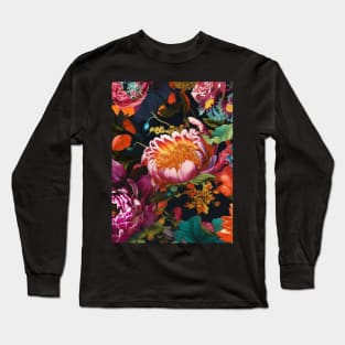 Colorful Flower Pattern V15 Long Sleeve T-Shirt